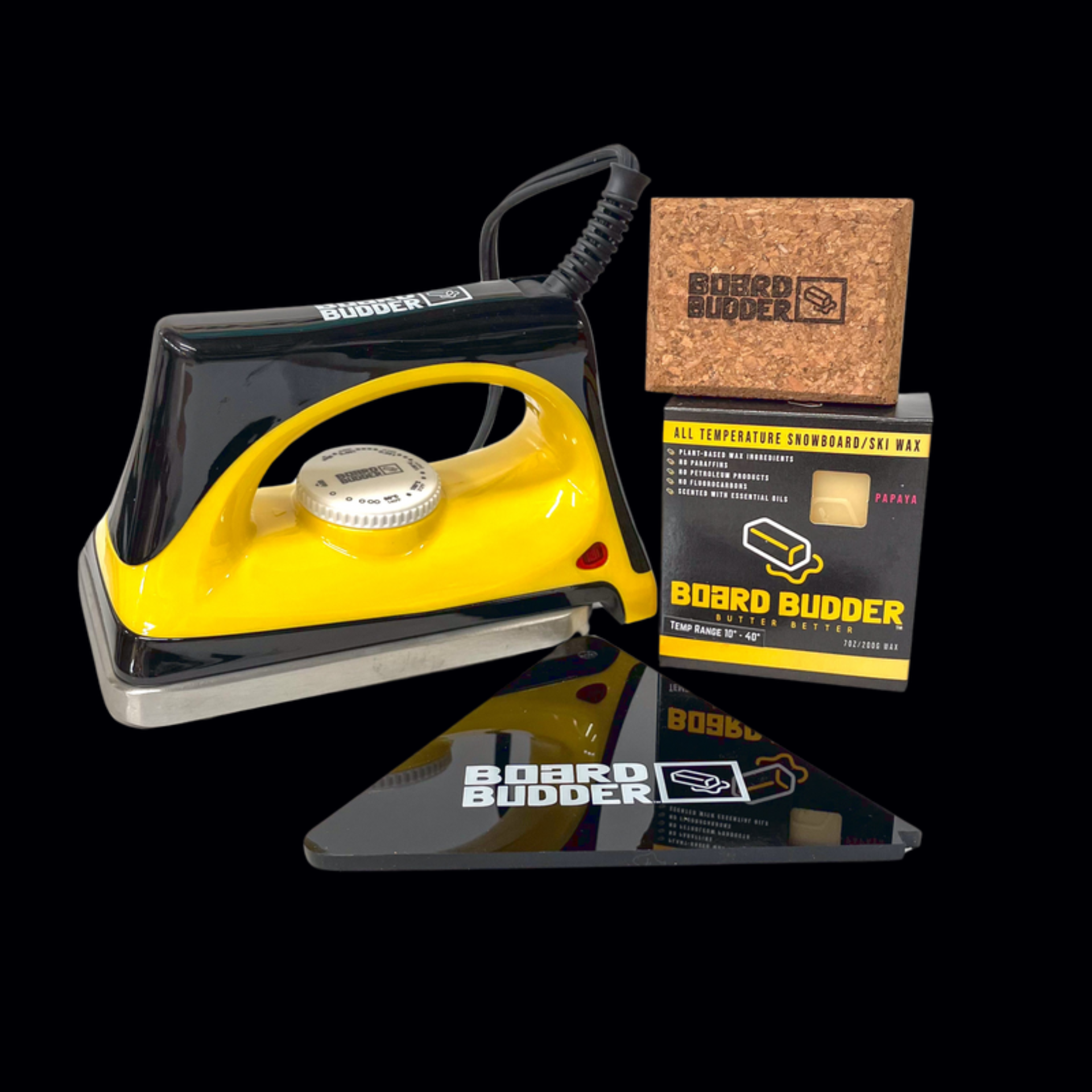 Board Budder ski and snowboard wax kits for applying wax