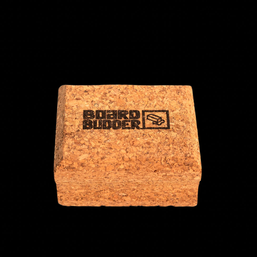 Budder Cork Bar viewed from an angle, essential for enhancing ski and snowboard wax performance
