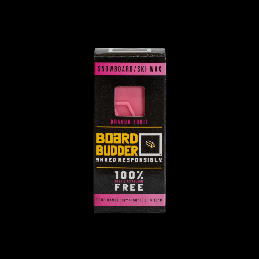 Pink Warm Temperature Ski and Snowboard Wax in Eco-Friendly Packaging | Board Budder