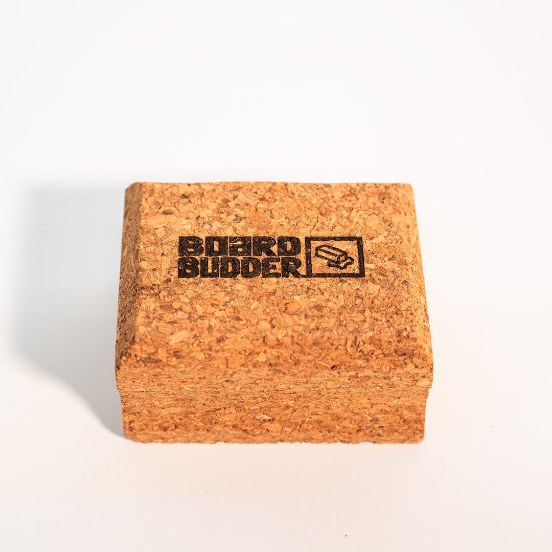 Budder Cork Bar viewed from an angle, essential for enhancing ski and snowboard wax performance